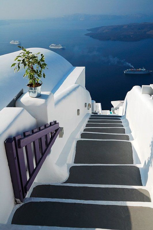 лестница, санторини, греция Лестницы Санторини фото превью
