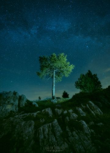 Ночной пейзажик из летних Доломит 2
