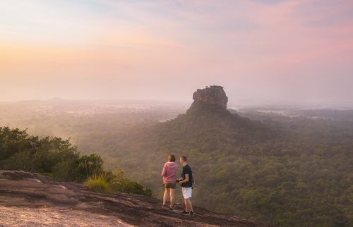 Sigiriya Rock in the morning