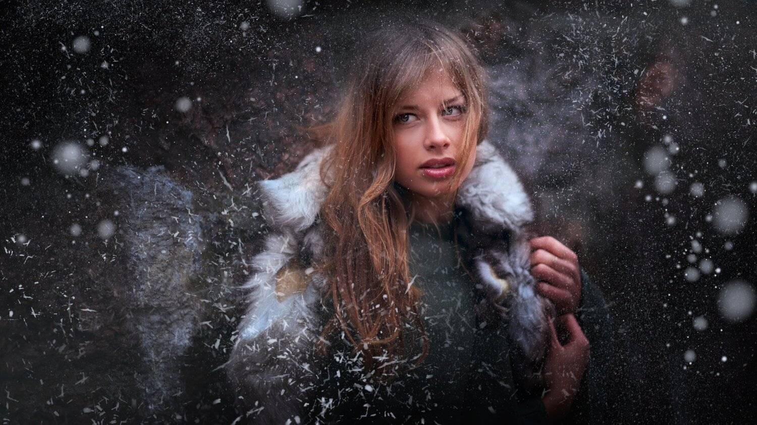 портрет, зима, красота, модель, жанр, rekhov, Сергей Рехов