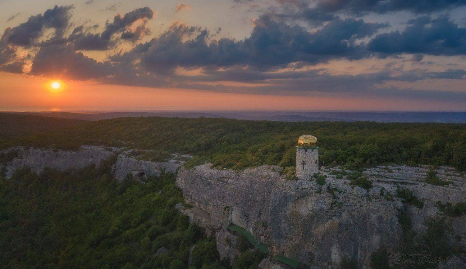 пейзаж,дрон,закат,рассвет,монастырь,горы,крым,россия,природа,вечер,лето,фототур, Elena Pakhalyuk