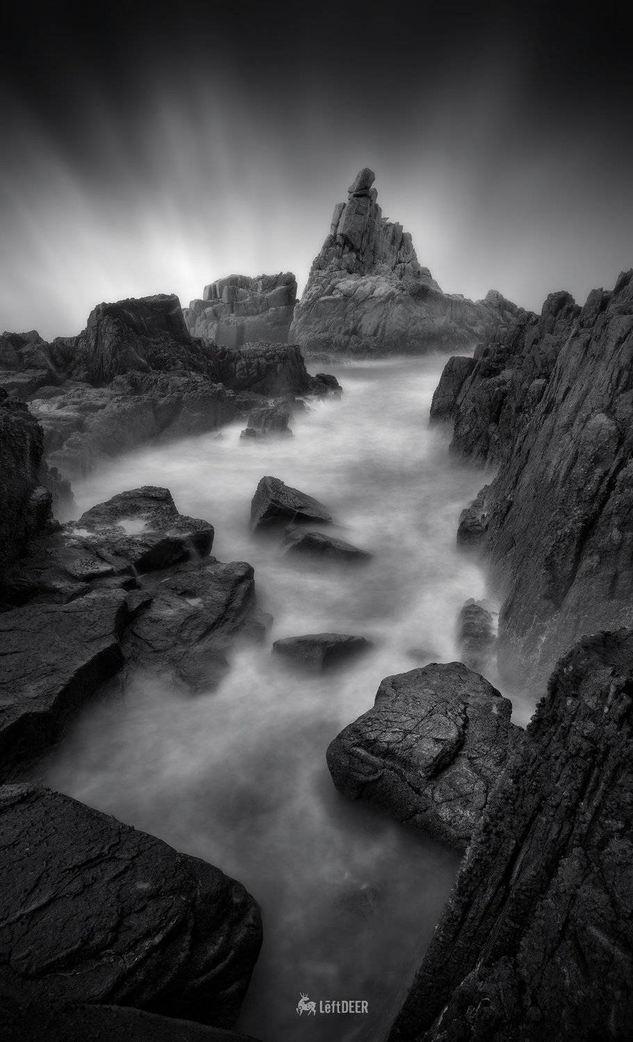 Black& White,landspaces,reef,sea,Wenzhou,China,light and shadow,Travel,  Xiaolei Yang
