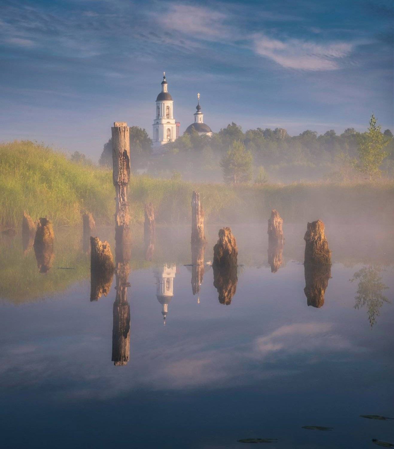 пейзаж, филипповское, утро, лето, природа, Виталий Левыкин