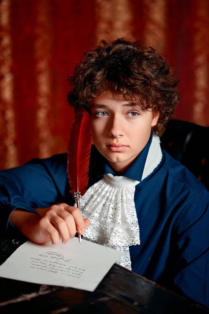 фотосессия в студии, студия, тематическая фотосессия, фотодень, поэт, дети, мальчик, детская фотосессия, детская фотография, children photography, kid, children, child, childhood, детство, дети модели, дети модели москва, Шулина Ольга