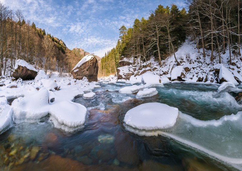 Зима на Большой Лабе. фото превью