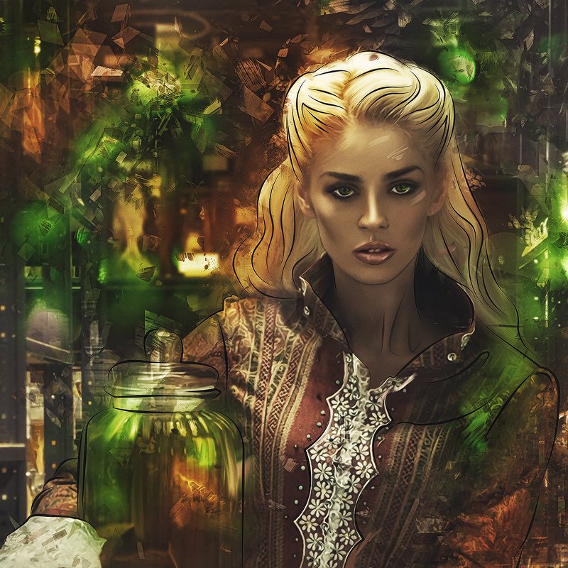 арт-портрет по фото из инстаграма фото превью