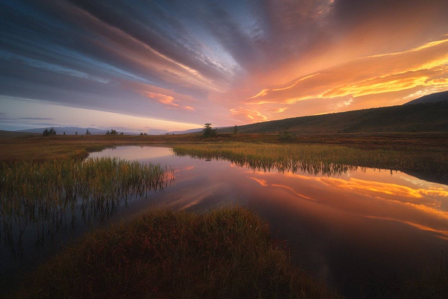 россия, урал, полярный урал, янао, ямал, пейзаж, природа, осень, горы, река, озеро, рассвет, тундра, заполярье, поток, Оборотов Алексей