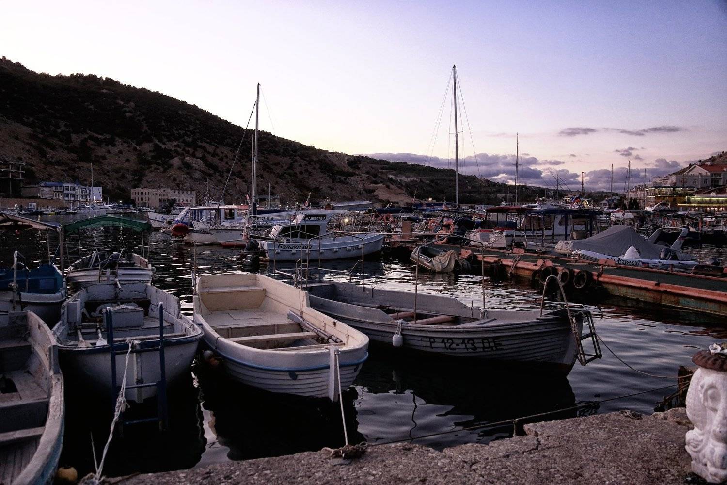 Бухта, Балаклава, море, закат, лодки, яхты, Александр БАРДЕНЦЕВ