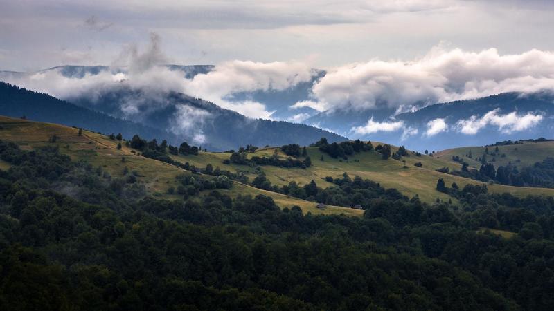 fog, landscape, landscapephotography, mountain, mountainlandscape, mountains, mountainscape, scape, ukraine, foggylandscape, пейзаж, горы, облака, туман, синевир, украина Mountain pass Synevyr- light фото превью