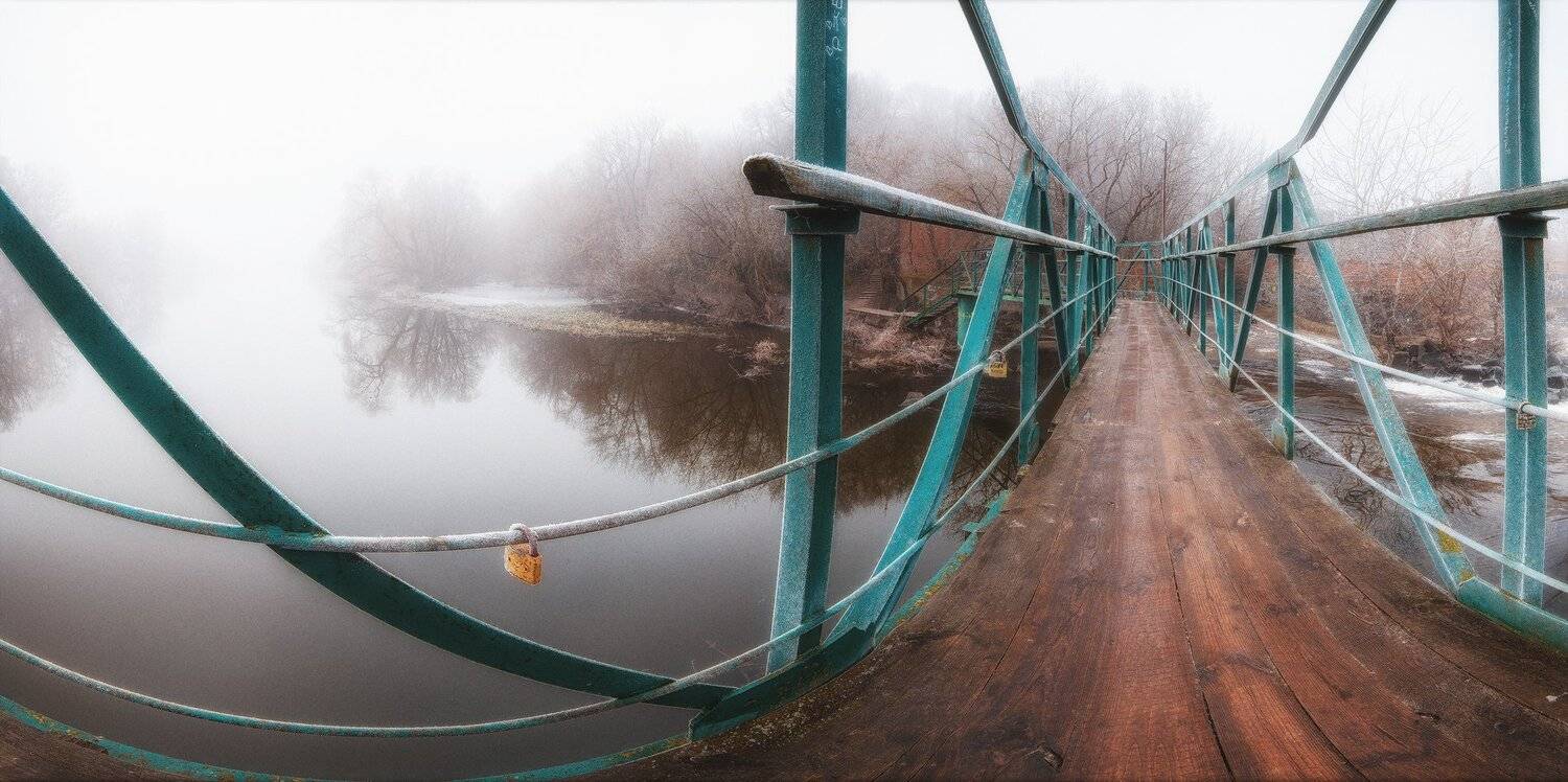 украина, коростышев, природа, река, тетерев, тишина, зима, туман, мост, замок, дамба, безмолвие, уединение, счастье, жизнь, воздух, чистый, вдохновение, фотограф, чорный,, Александр Чорный