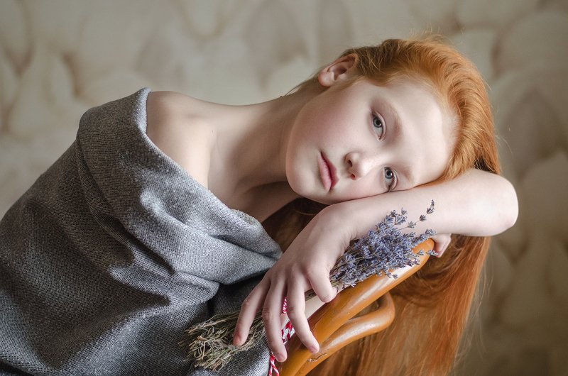 девочка,лаванда Лаванда фото превью