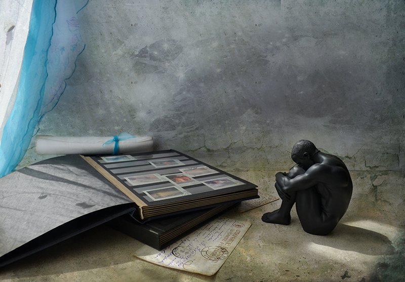 натюрморт, альбом, марки, письма, свет, любовь Письма издалека фото превью