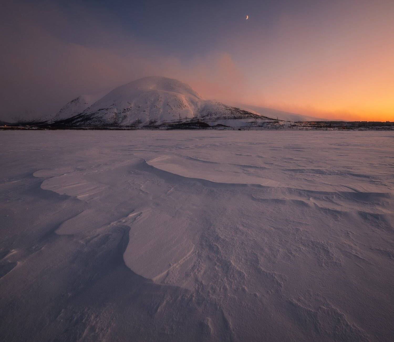 пейзаж,хибины,закат,россия,кольский,север,туман,небо,цвет,горы,мурманская область, Виталий Истомин