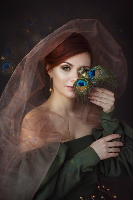 портет, женщина, креативная фотосессия, арт  фото превью