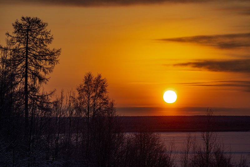 печора,зима,мороз,утро, -30 утро фото превью