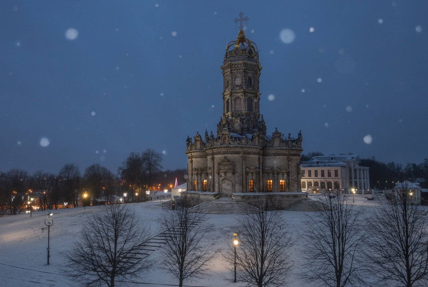дубровицы, пейзаж, зима, архитектура, снегопад, Мартыненко Дмитрий