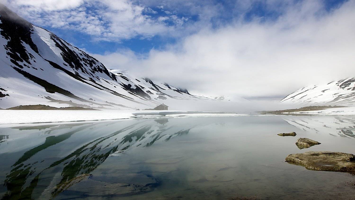 норвегия,июль,горы,озеро,вода,облака., СПИРИДОНОВ НИКОЛАЙ
