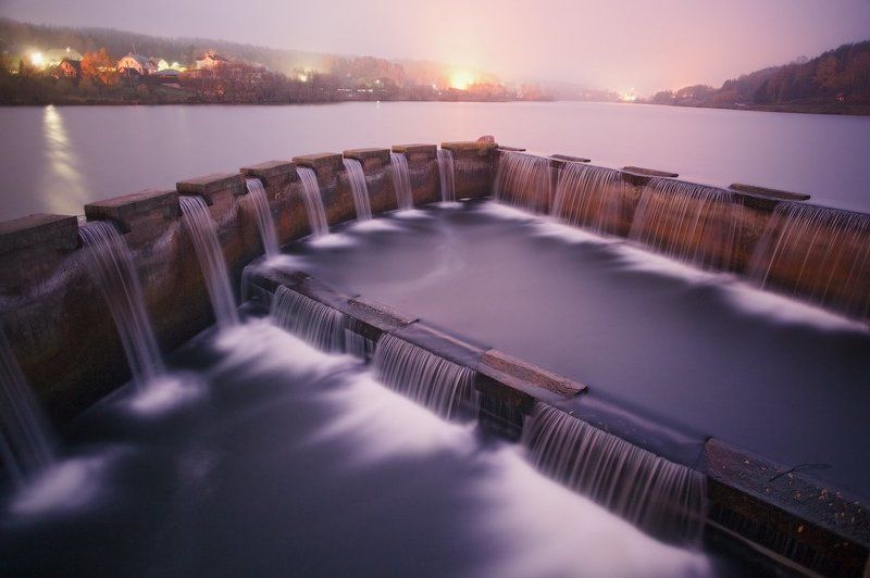 осень, утро, озеро H2O фото превью