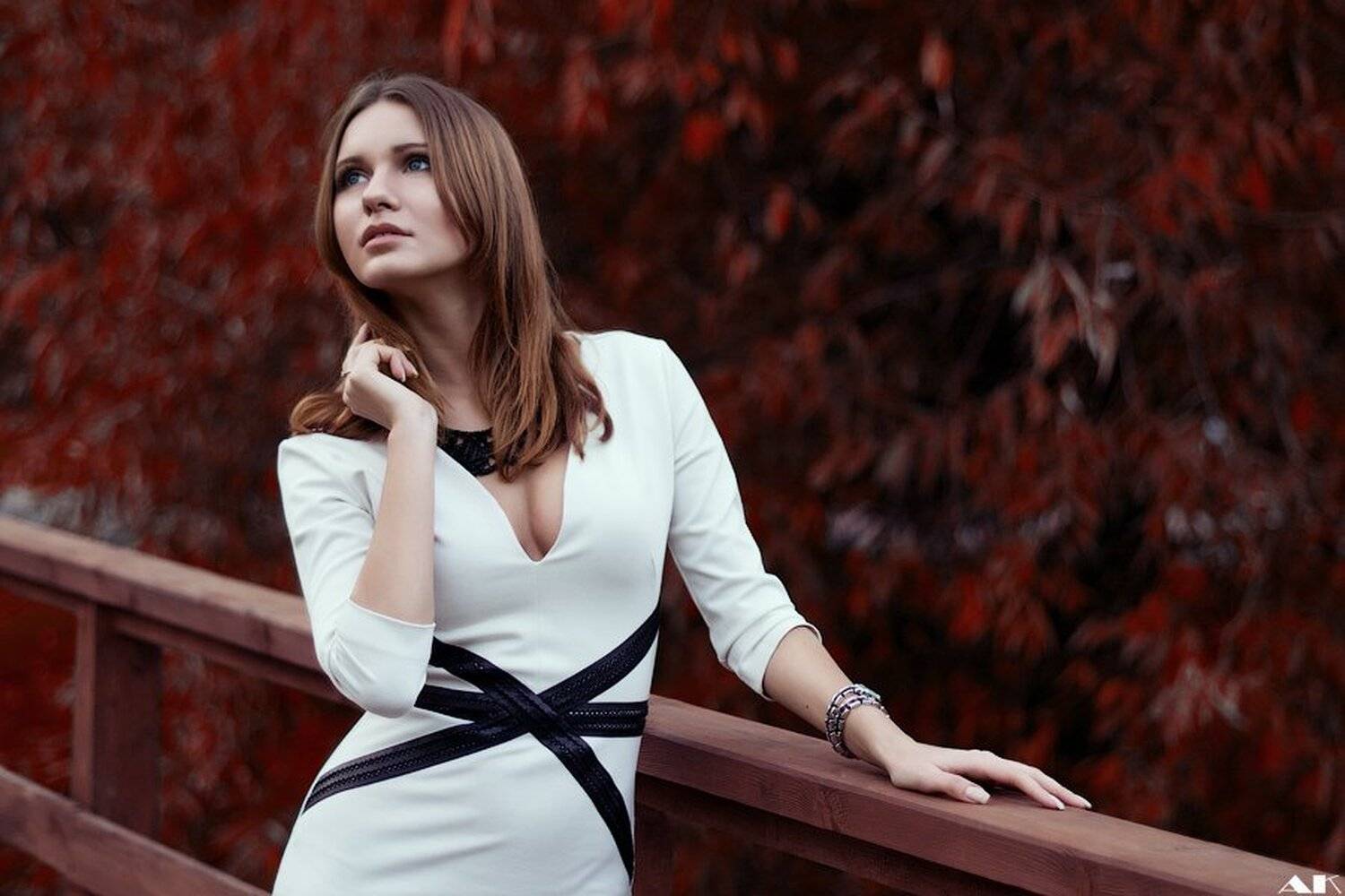 red, autumn. portrait, Колбая Александр