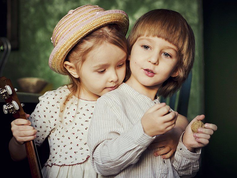 portrait, people, child, children Нежная мелодия... фото превью