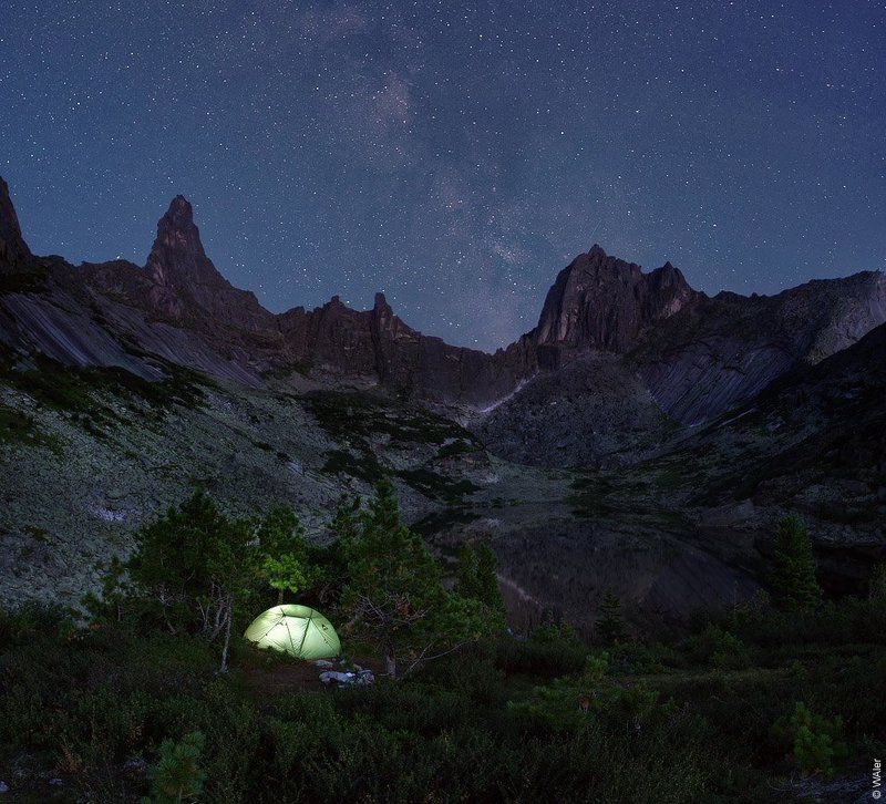 PRO Ночное озеро Горных духов фото превью