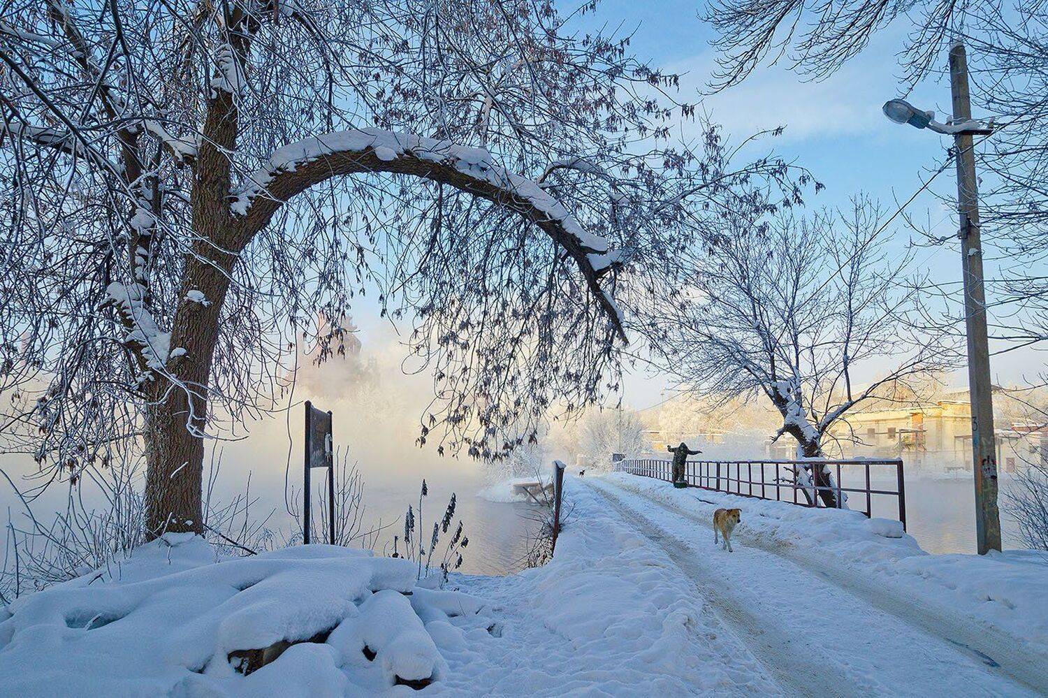 тула, косая гора, зима, Михаил Агеев