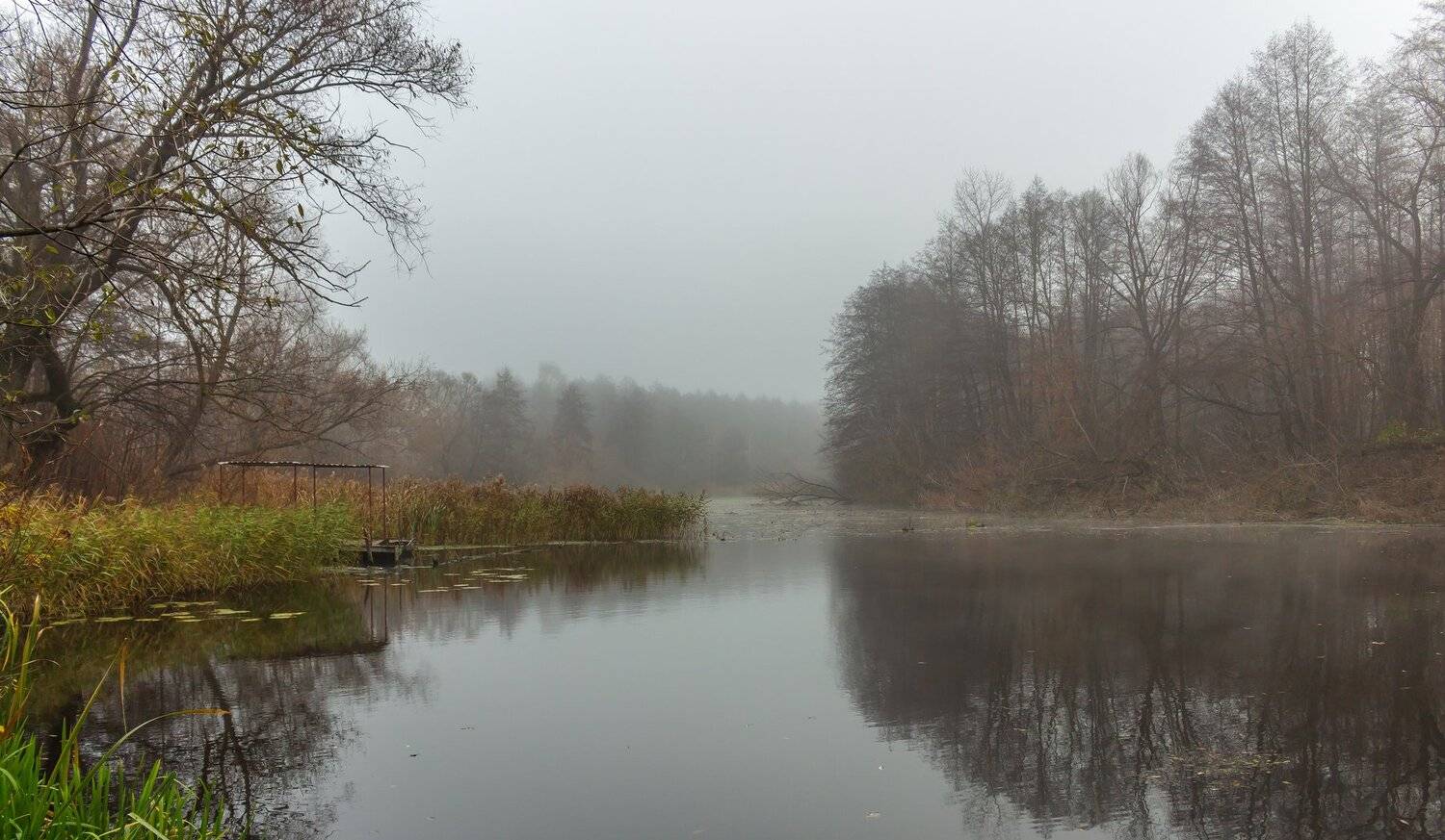осень, туман, вода, Руслан Востриков
