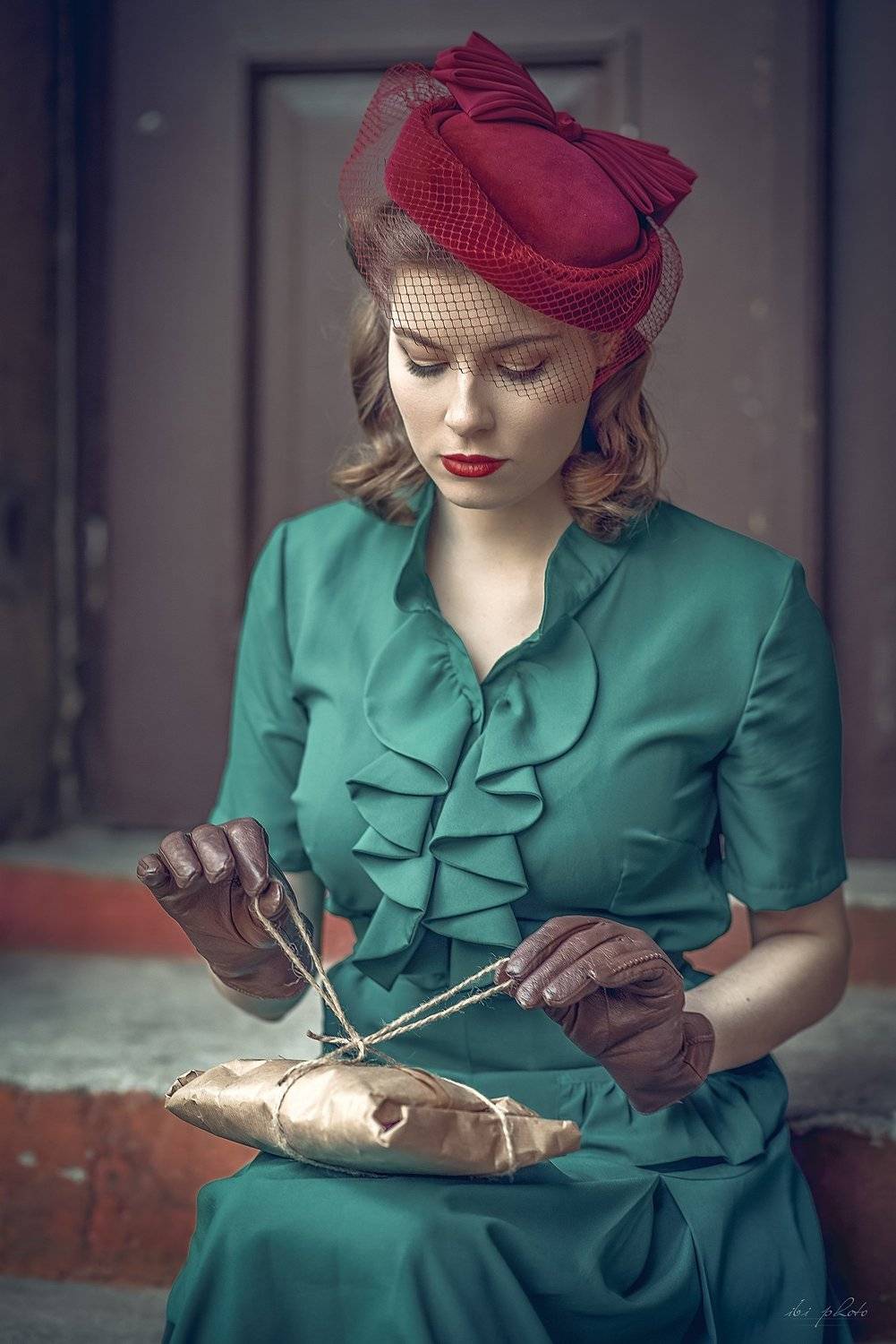 woman portrait retro vintage, Izabela Bilinska