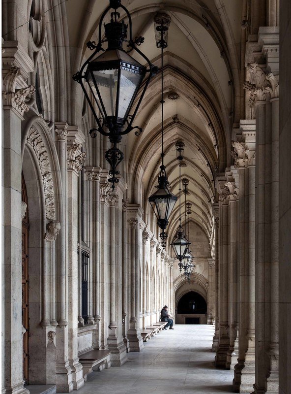 вена, ратуша, архитектура Человек и архитектура фото превью