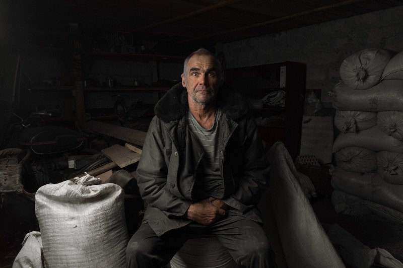 портрет, мужчина, деревня,свет,классика, Батя фото превью