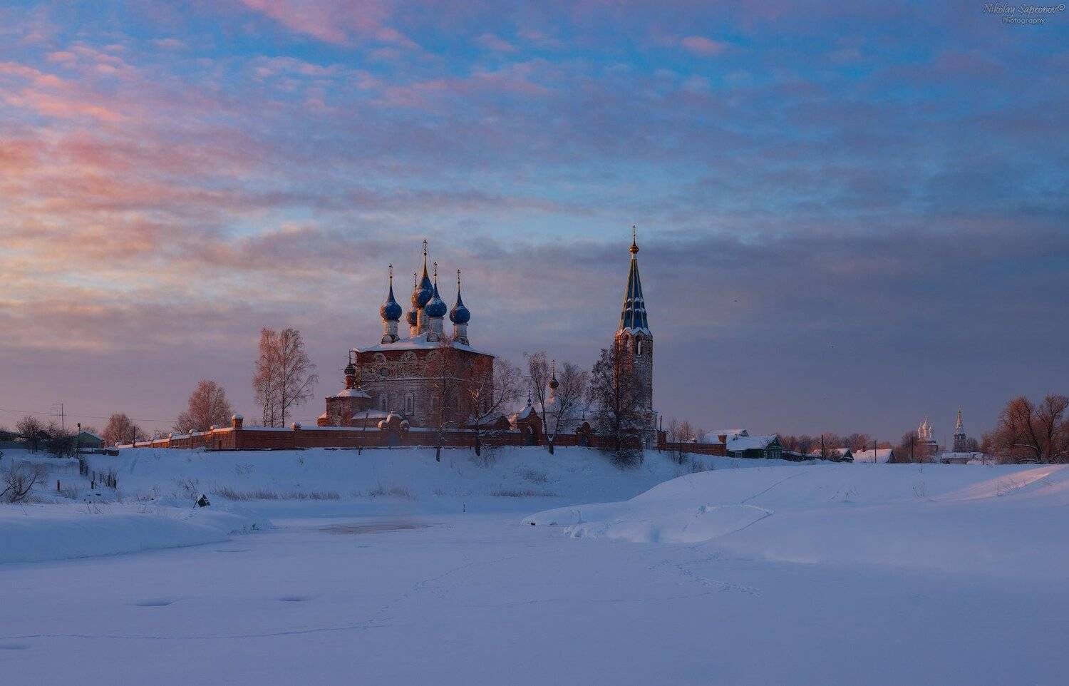 \"февральское утро на тезе\", Николай Сапронов