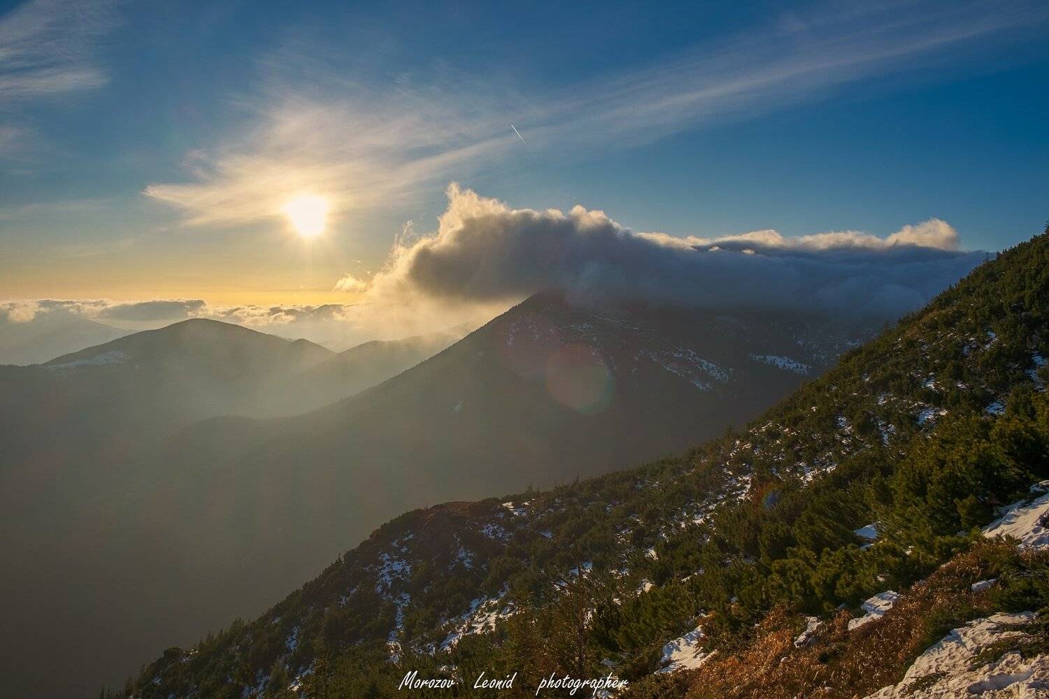 #nature, #туман, #лес, #oсень, #украина, #карпаты, #пейзаж, #закат, #туман, #солнце, #свет, #mountain range, #mountains, #туризм, #лес, #nature, #природа,, Леонид Морозов