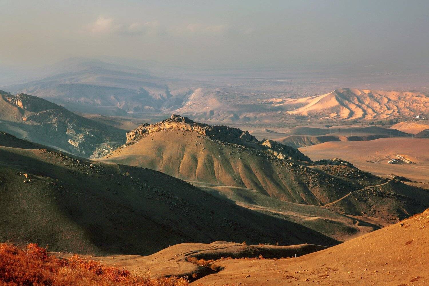 горы,песок,песчаная гора,вершины,пейзаж,небо,деревья,дагестан,природа, Marat Magov