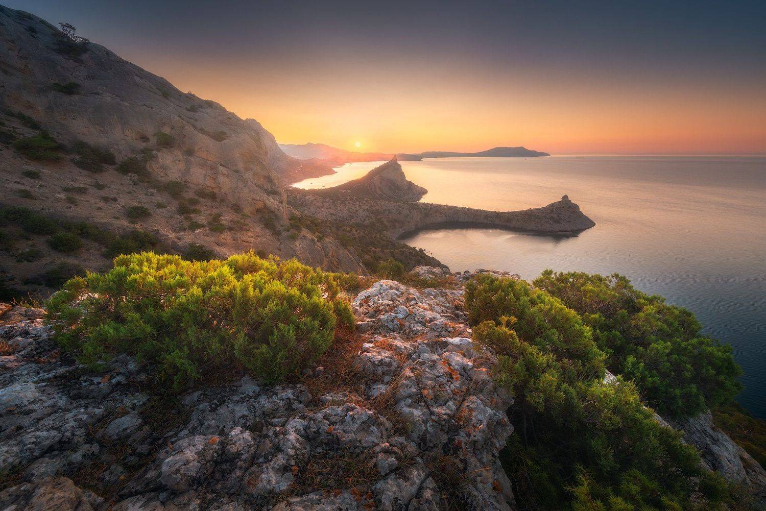 пейзаж, природа, море, крым, природа крыма, путешествия, фототур в крым, тур по крыму, горы. крымские горы, закат, Лузанов Вячеслав