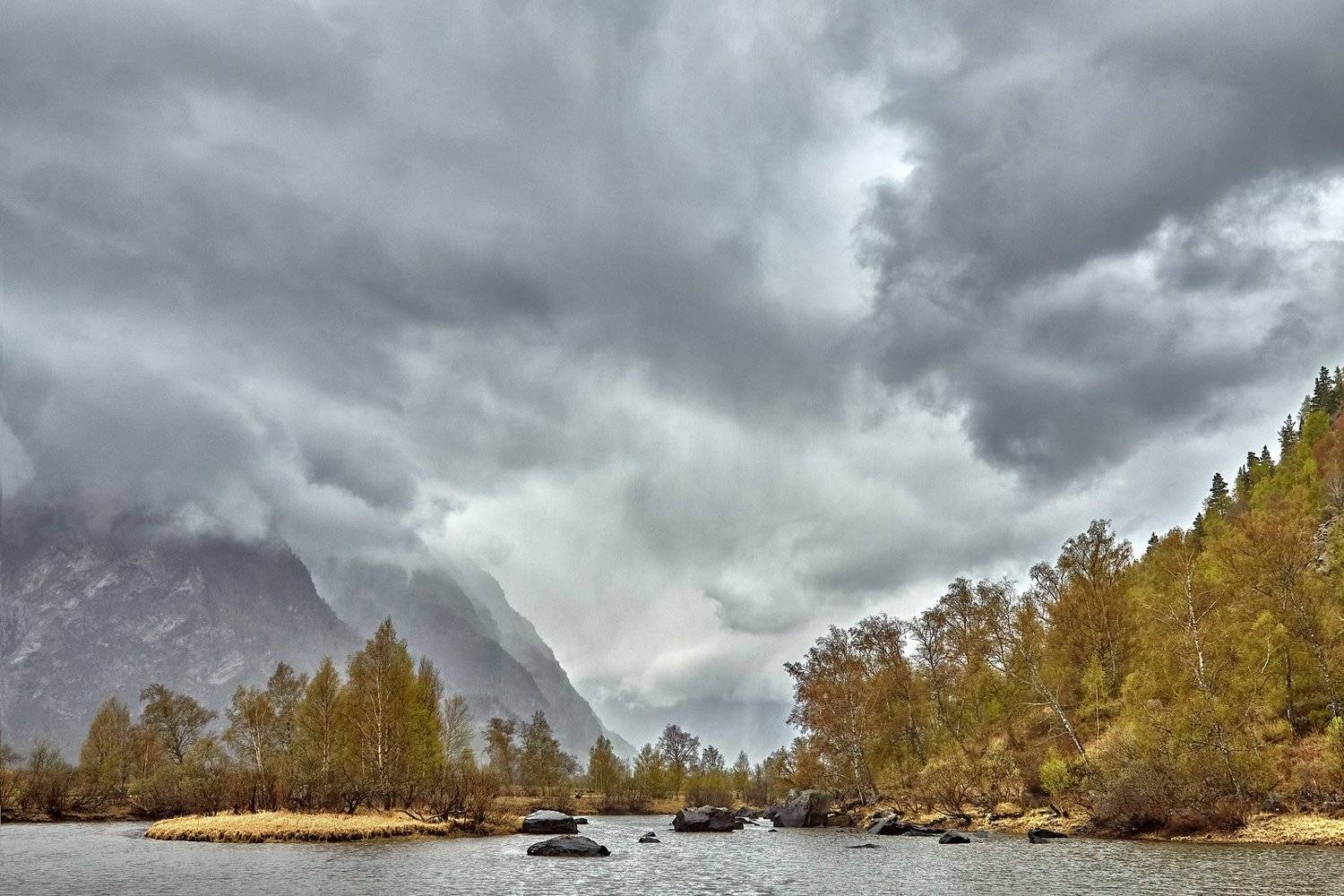 алтай, ледник актру, актру, алтайский край, долина, весна,осень, лиственницы, ледник,ледники, Качурин Алексей