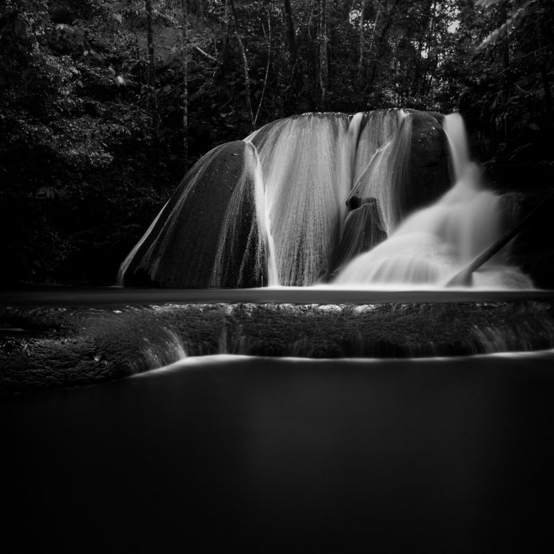 #blackandwhite #landscape waterfall фото превью