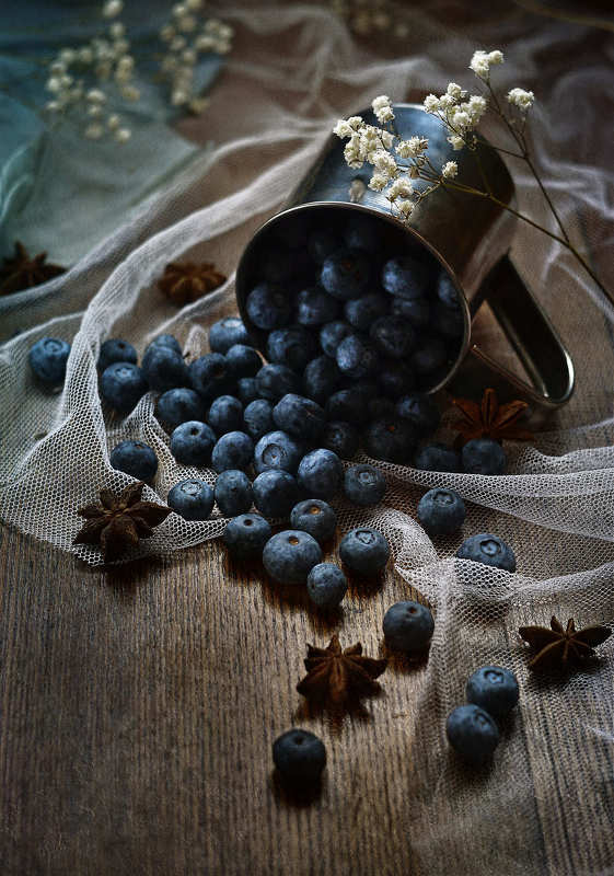 натюрморт, голубика, ягоды, россия, голубое, текстура, винтаж, still_life Голубика фото превью
