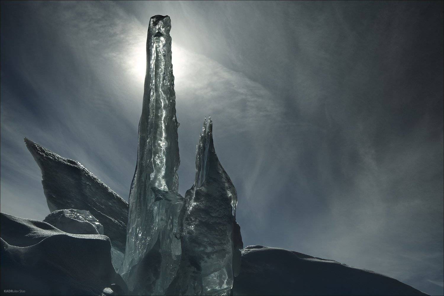 Байкал, лед, Стас Кадрулёв