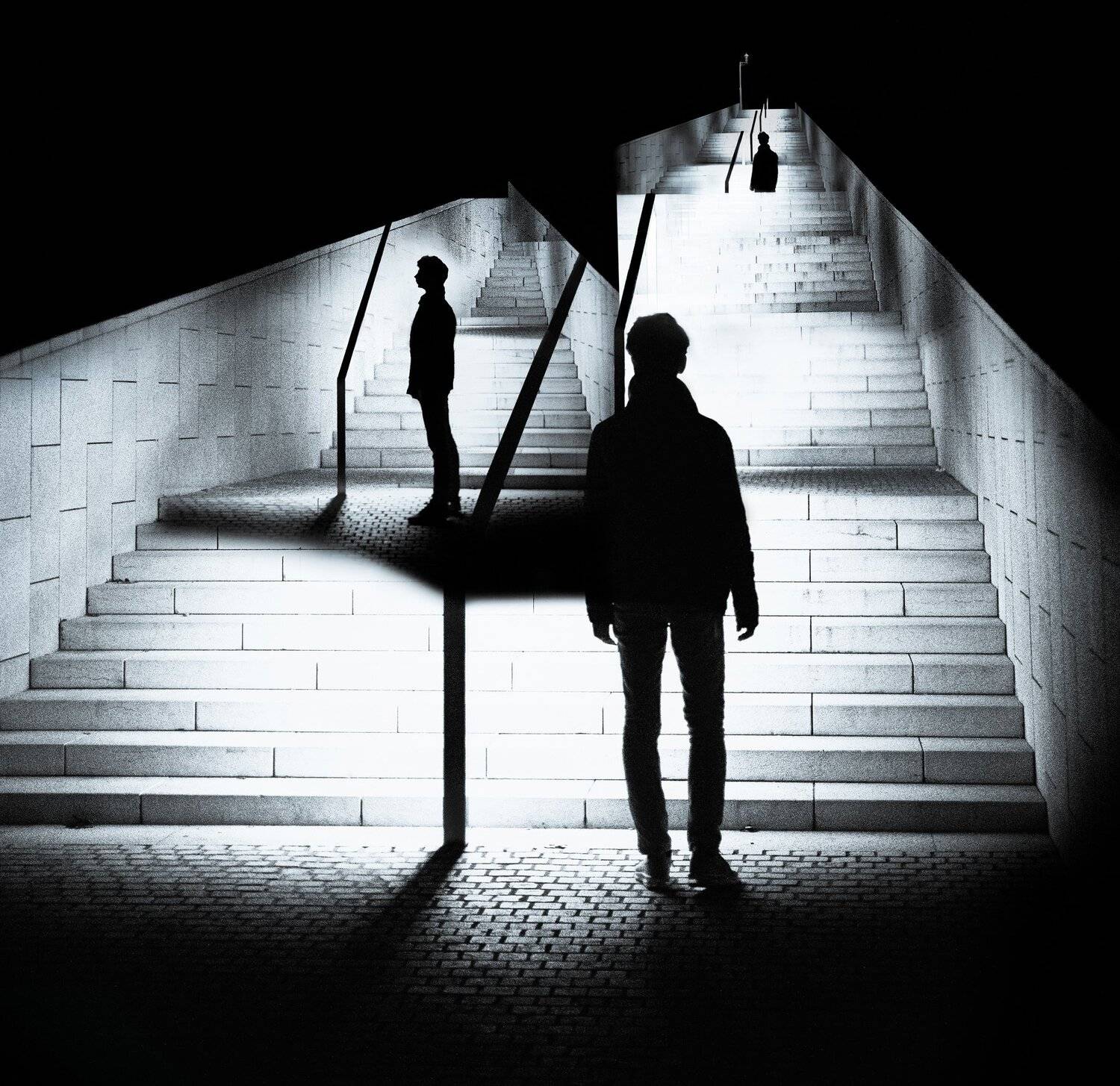 арт,чб,свет,лестница, Мария Буданова