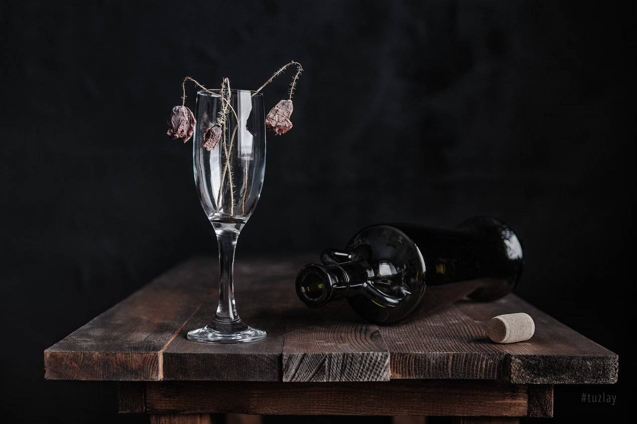 сухие маки, бутылка, Владимир Тузлай