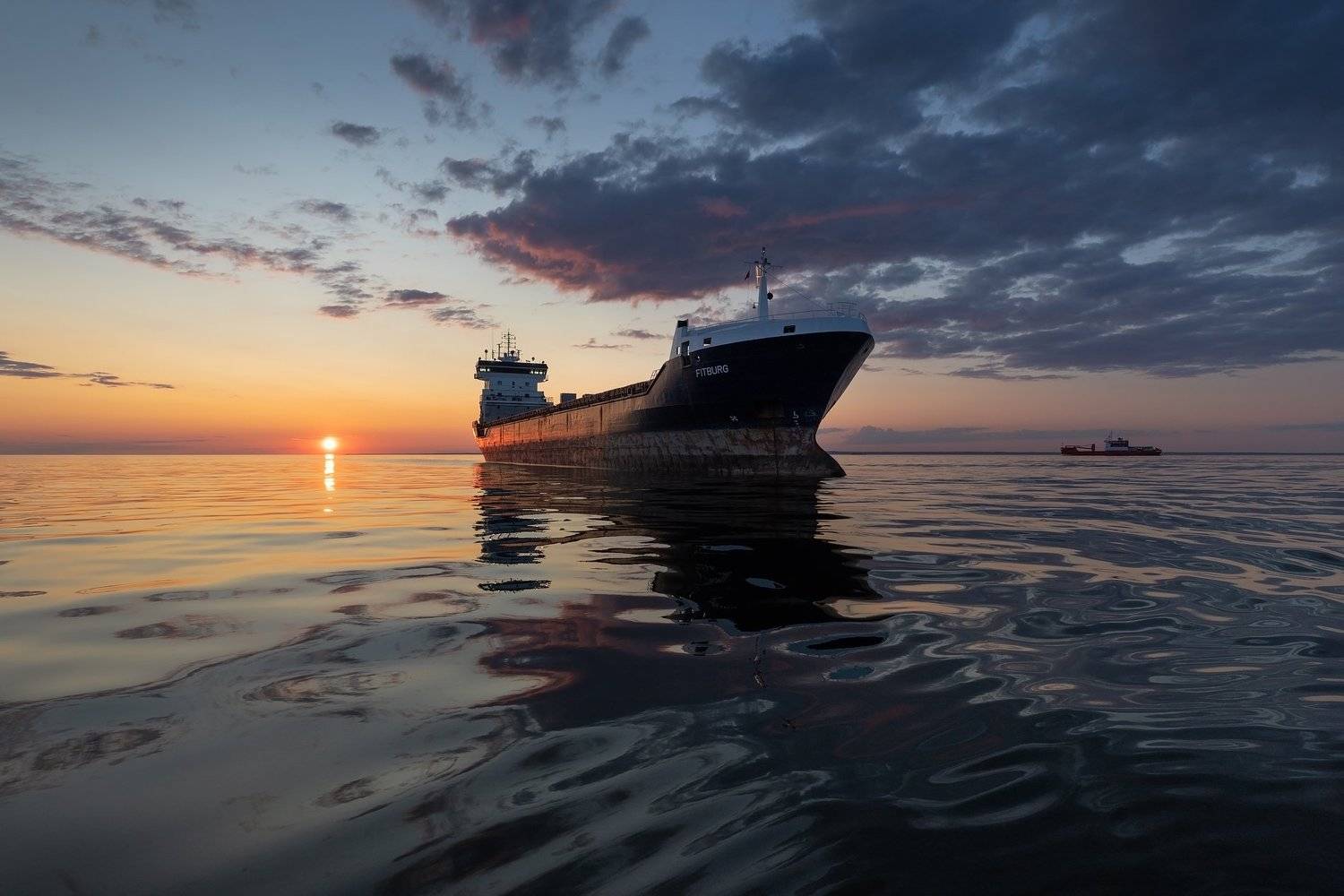 Корабль. Финский залив., Юрий Чернов