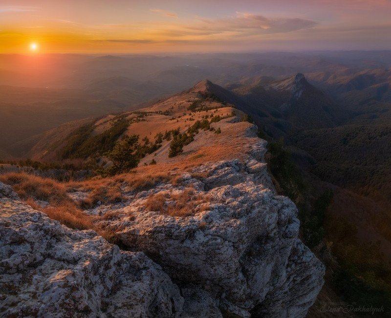 крым,природа,россия,пейзаж,закат,рассвет,горы,фототур Кемаль фото превью
