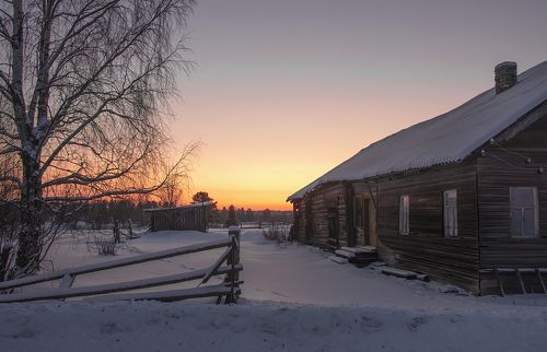 Морозный закат