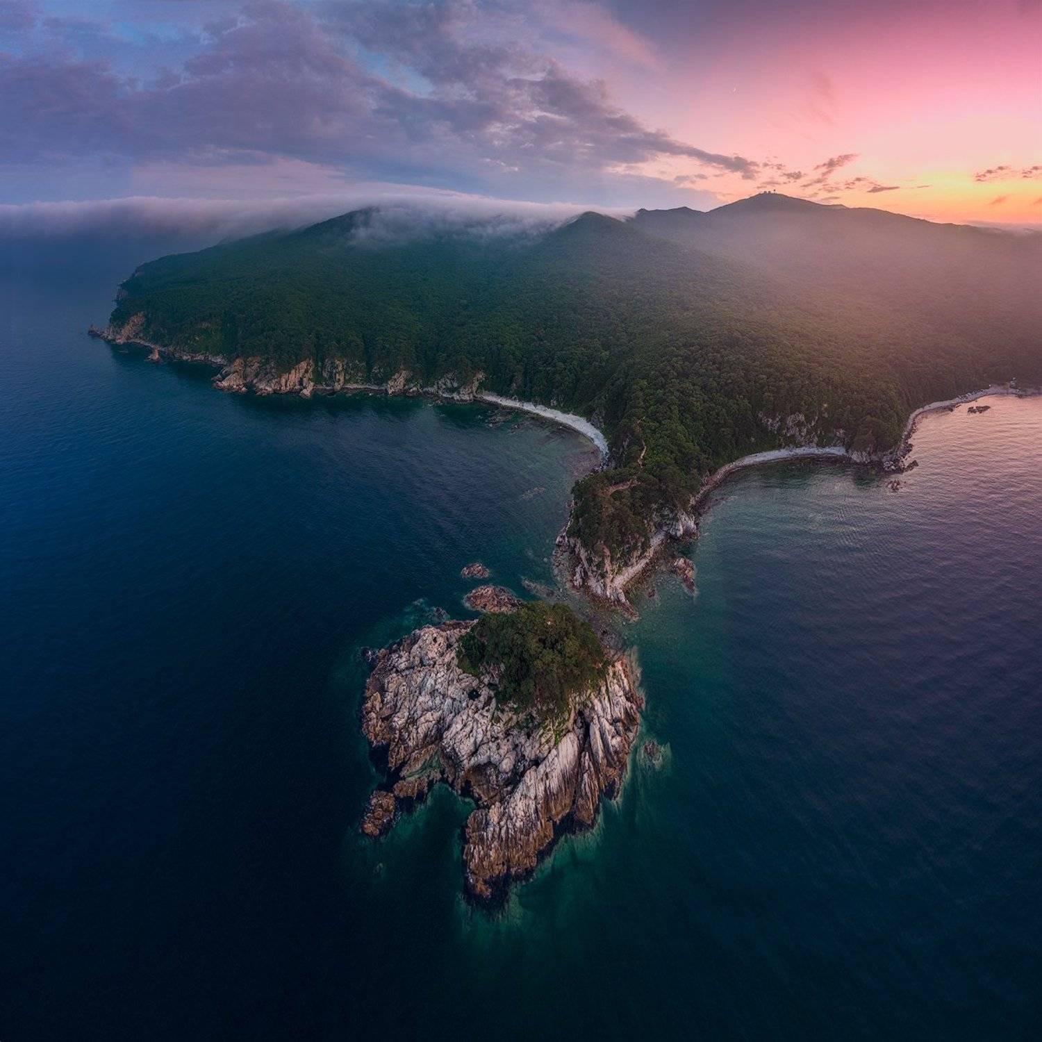 приморский край море солнце рассвет владивосток заповедник скалы, Сорокин Алексей