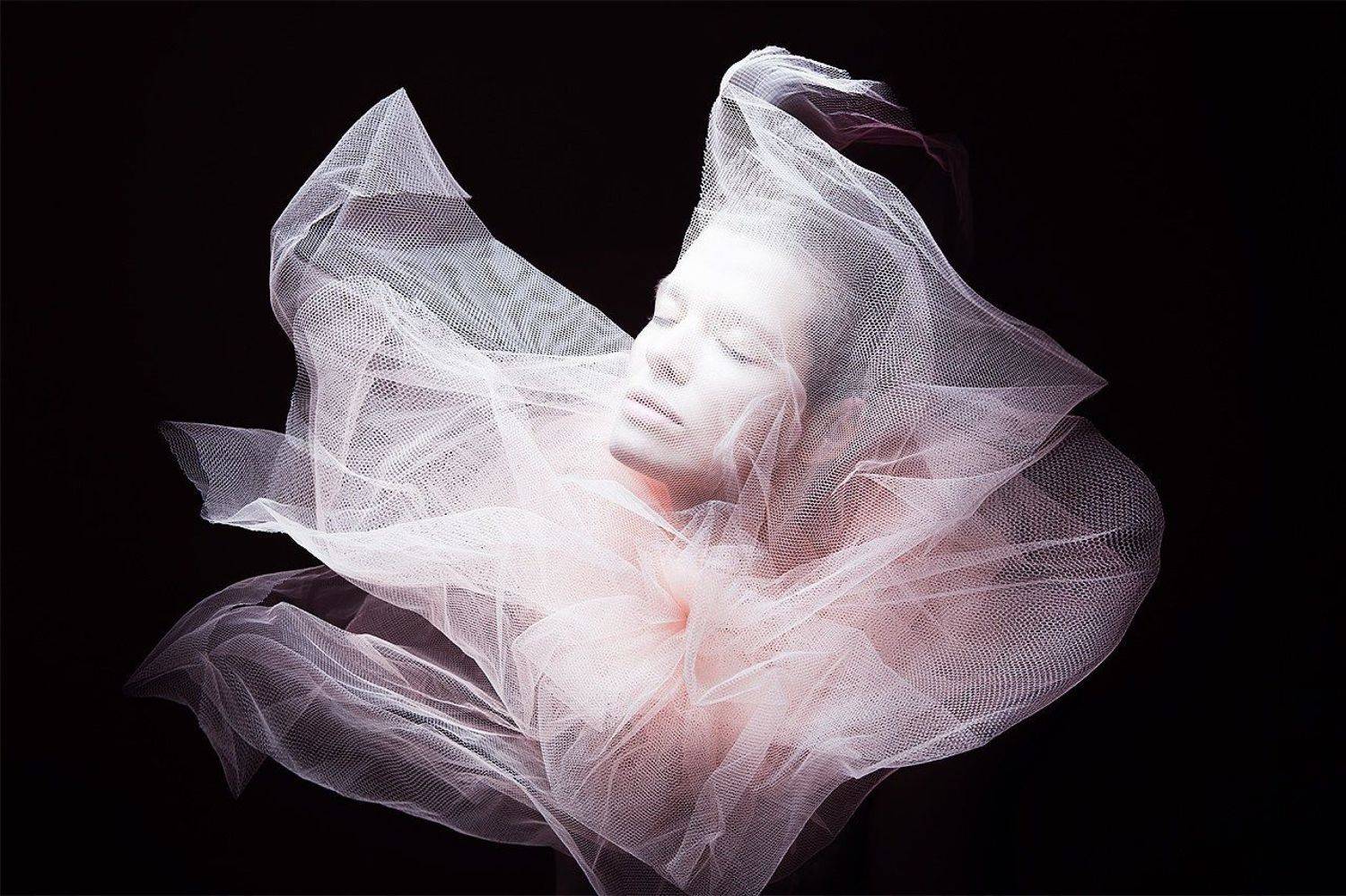 девушка, женщина, цветок, абстракция, ткань, фэшн, гламур , Дарья Комарова