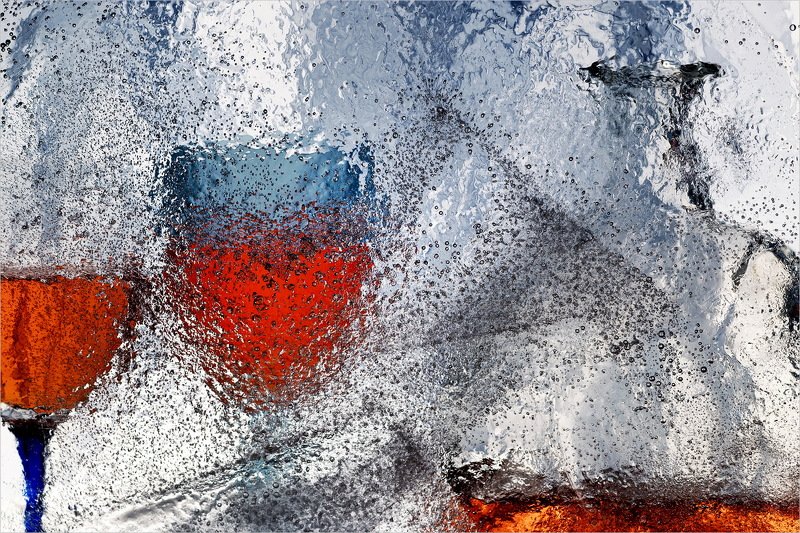 лёд, бокал, бутылка, натюрморт,  фото превью