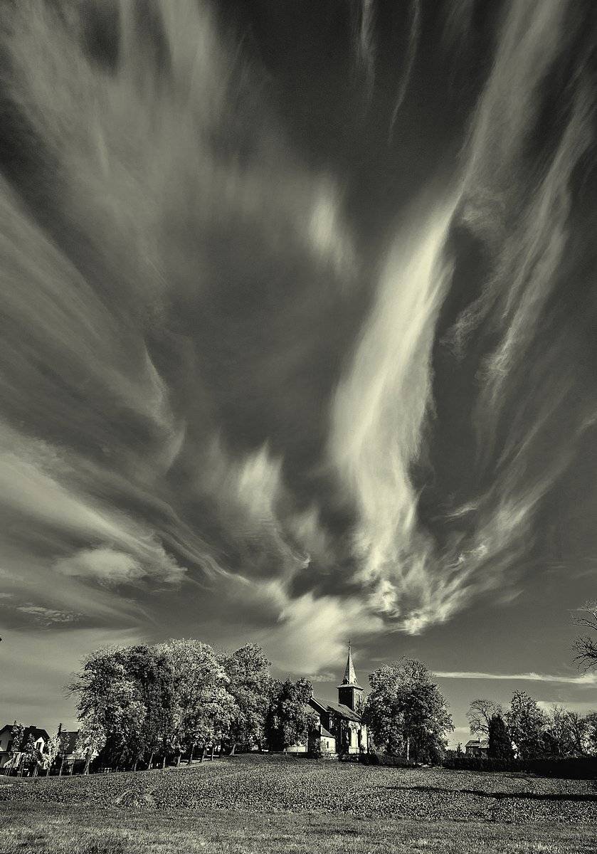 небо облака костел, Igor Logvin