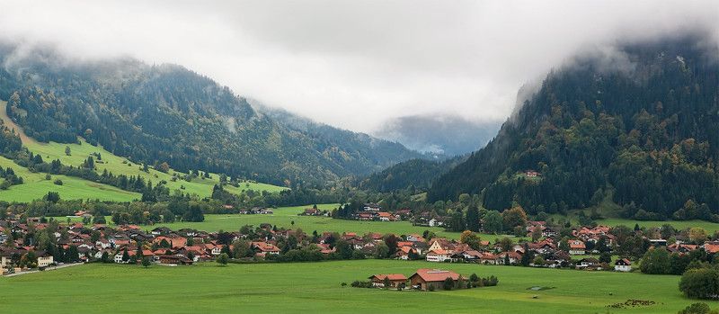 бавария, альпы Среди альпийских лугов фото превью