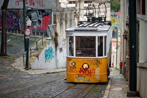 Lisboa. Elevador da Glória.