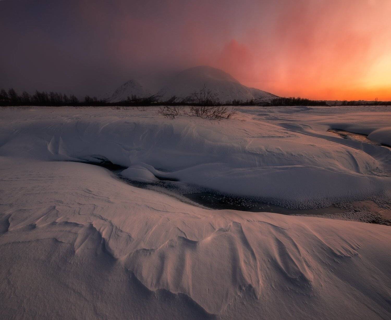 Пейзаж,хибины,кольский,россия,закат,горы,свет, Виталий Истомин
